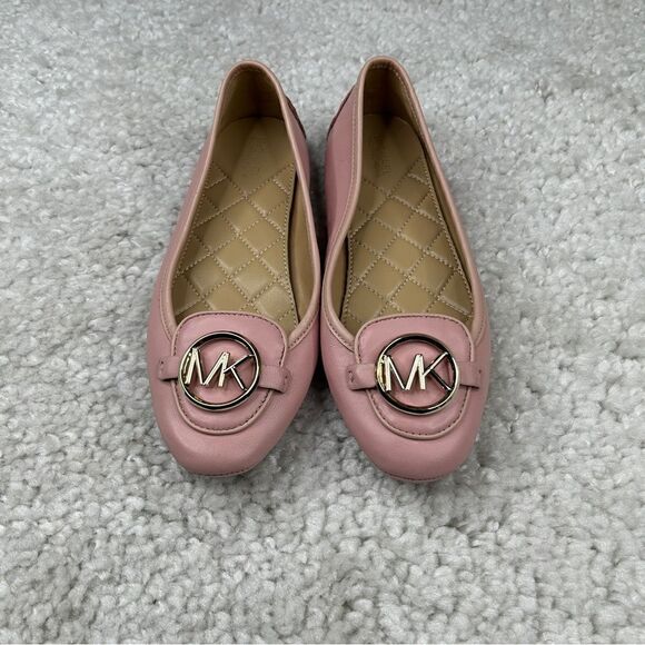 Michael Kors Lillie Moc Pink Leather Ballet Flats - Picture 8 of 8